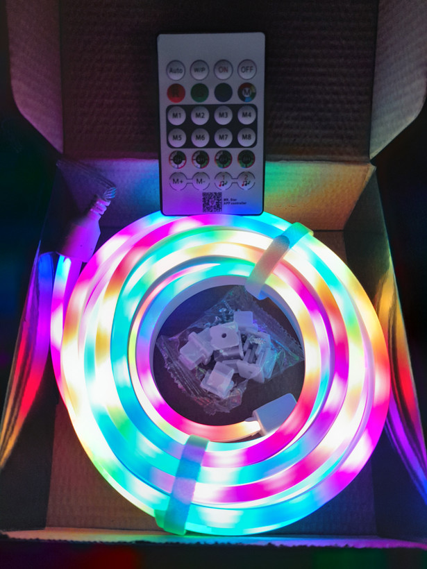 ریسه آر جی بی (RGB) نئون فلکسی برنامه پذیر حساس به صدا،گیم نتی